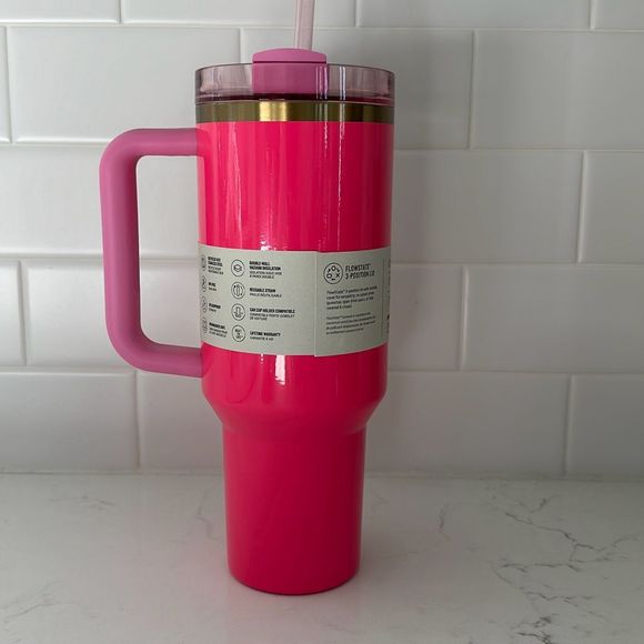 Stanley The Quencher H2.0 Flowstate™ Tumbler 40 OZ in Pink Parade - Picture 5 of 8